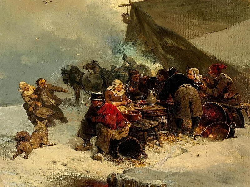1818-Carl Hilgers - Rimessaggio invernale